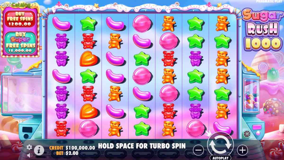 Prueba tu suerte en Sugar Rush 1000 para obtener buenas recompensas con tus tiradas