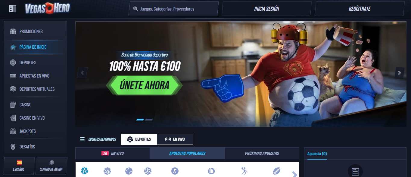Vegas Hero - Casinos con retirada instantánea