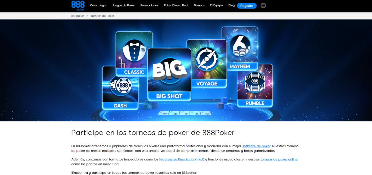 888Poker es el lugar tradicional donde jugar freerolls