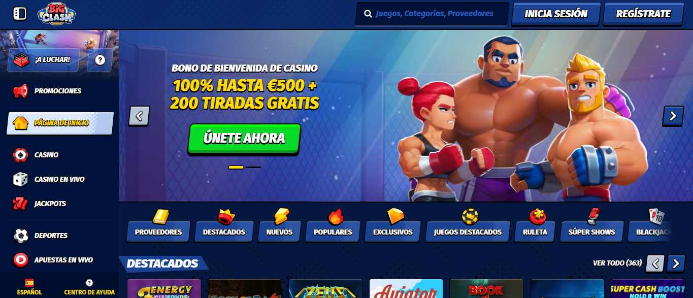 Big Clash Casino mejores casinos online
