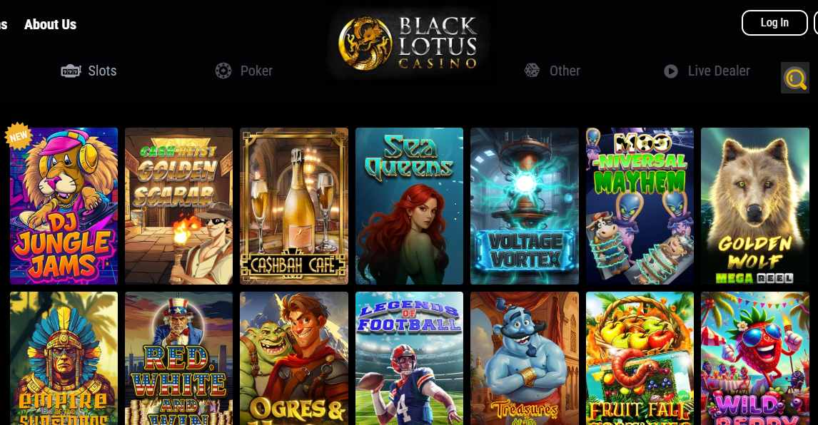 Black Lotus - Encanto y un misterio inigualables en cualquier otro casino online