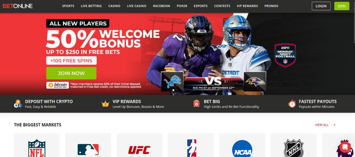 BetOnline admite pronósticos deportivos en Texas durante las 24 horas