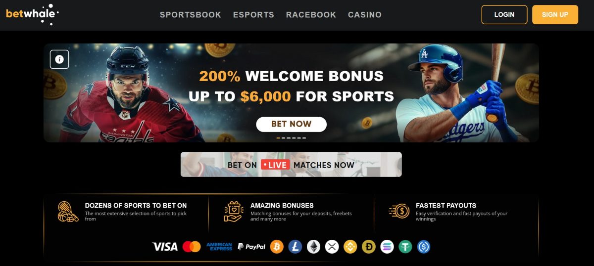 BetWhale permite hacer apuestas deportivas en Texas