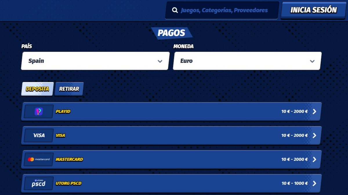 Big Clash permite jugar y depositar con criptomonedas y monedas fiat 