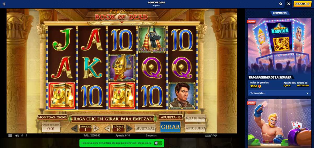 Big Clash - Top 3 de los mejores casinos para jugar Book of Dead hoy