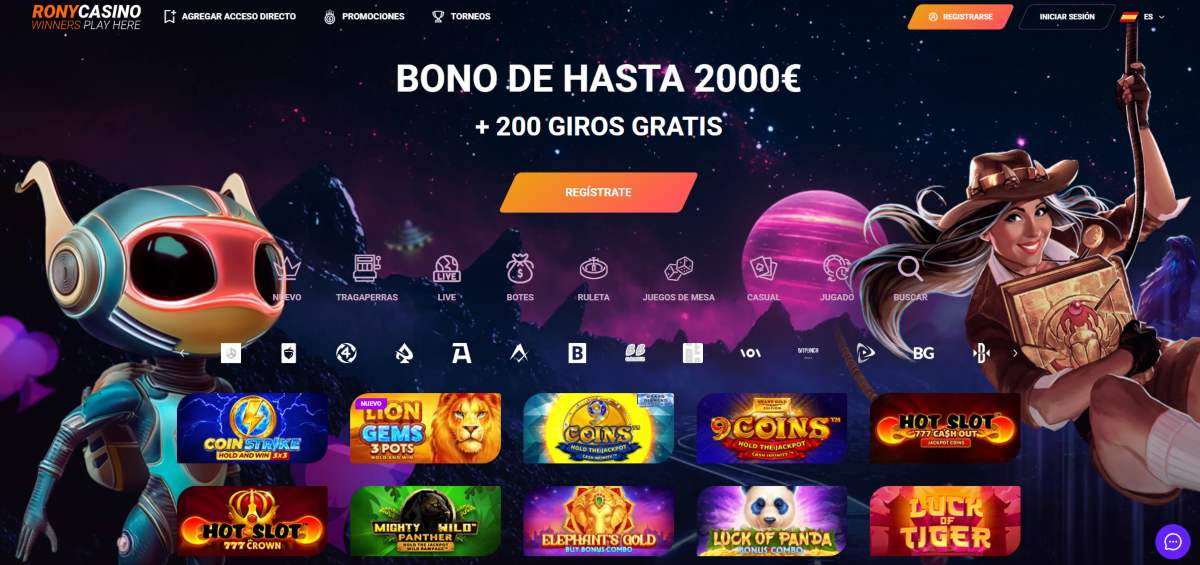 Rony Casino con Candy Blast- Top 3 de los mejores casinos online europeos