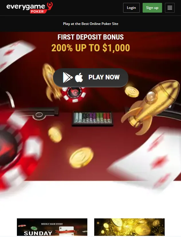 El sitio web de Everygame es responsive
