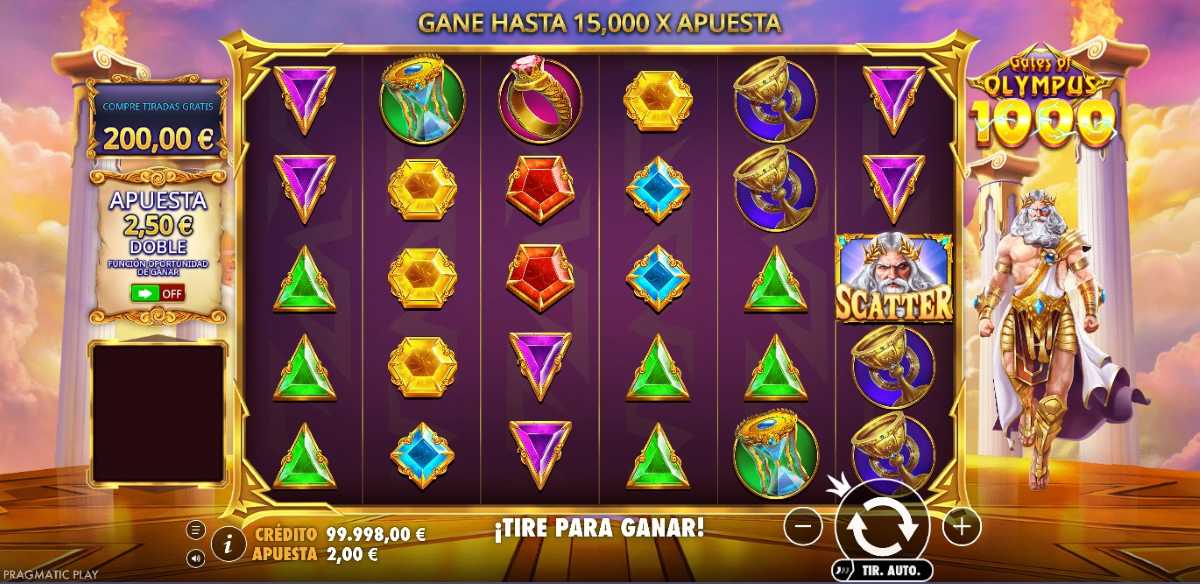 Juega gratis a Gates of Olympus 1000
