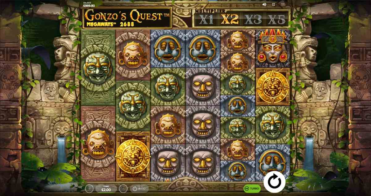 jugar a slots gratis como Gonzo's Quest Megaways te permite practicar