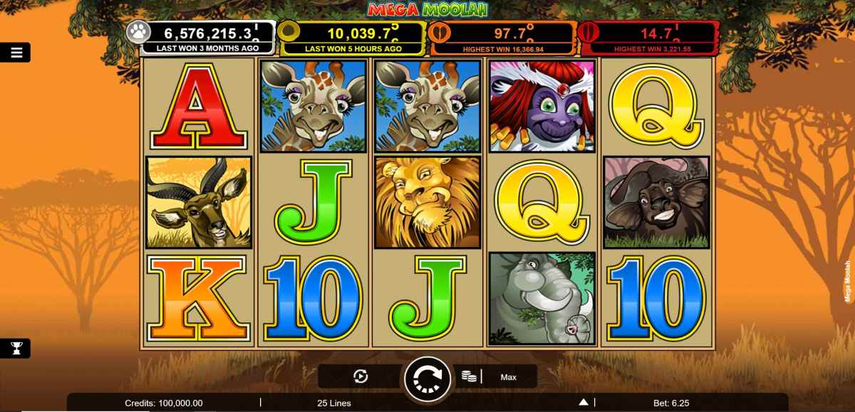 La tragamonedas gratuita Mega Moolah cuenta con uno de los mejores jackpot