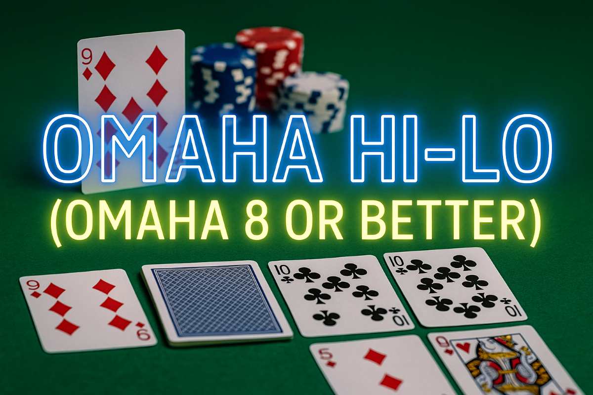 En el póker Omaha Hi-Lo, el bote se divide entre las mejores manos alta y baja