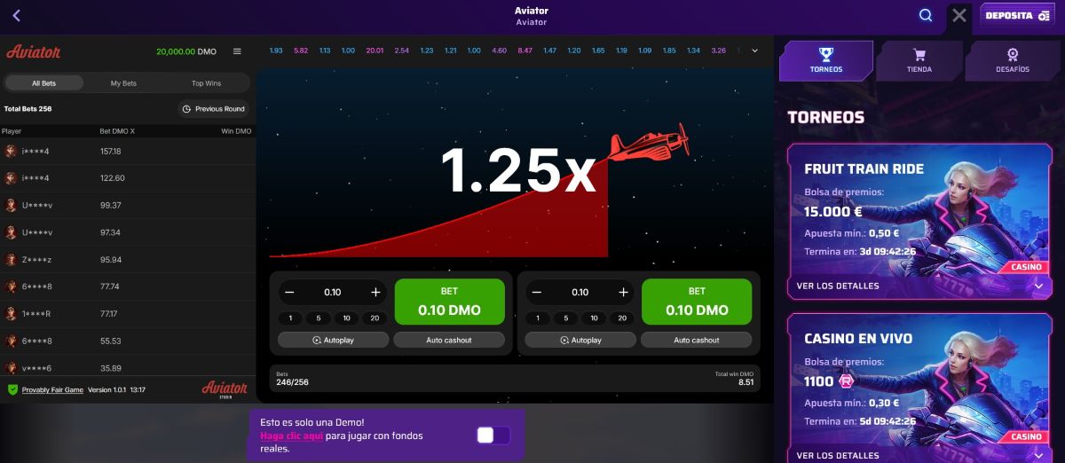 Roby Casino es uno de los mejores casinos para jugar a Aviator online