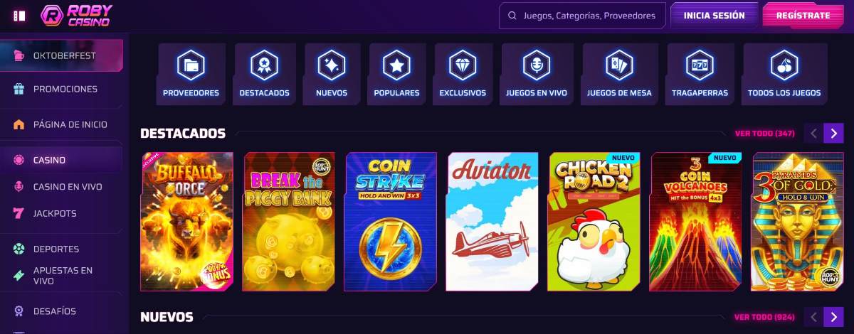 Roby Casino - Top 3 de los mejores casinos para jugar a tragaperras online