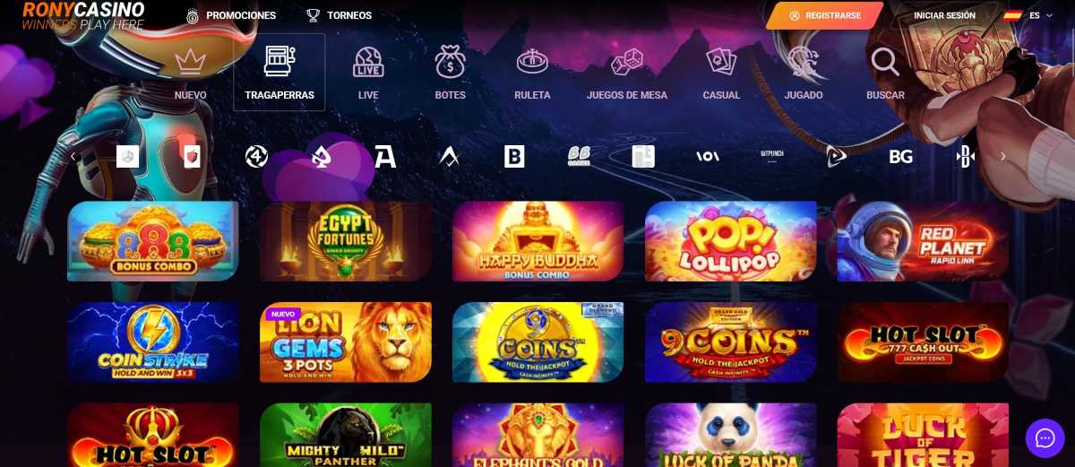Rony Casino - Top 3 de los mejores casinos para jugar a tragaperras online