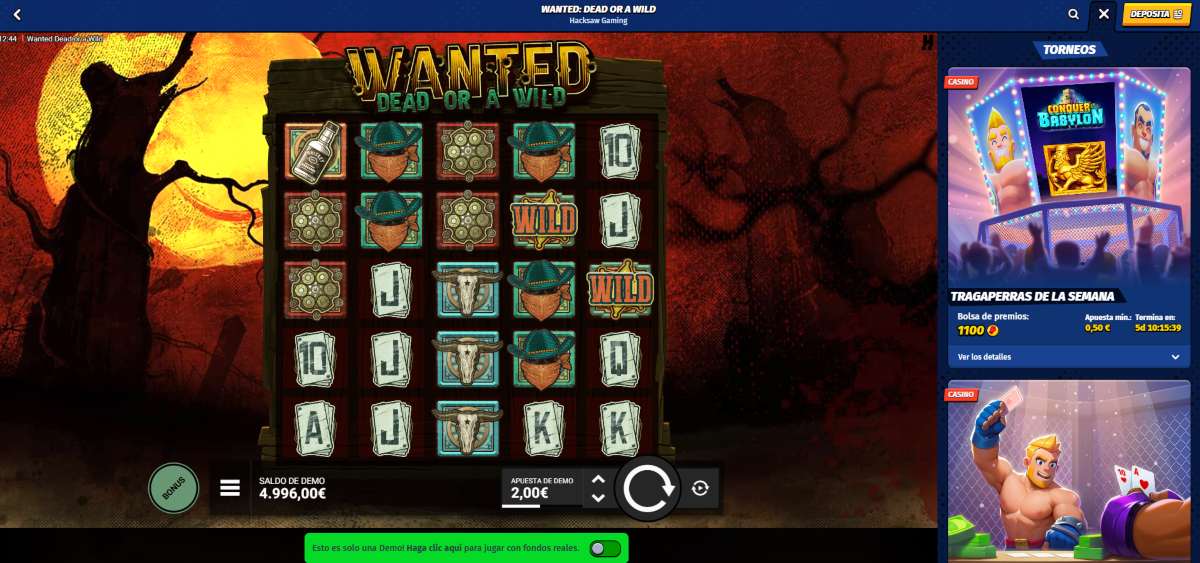 Juega al Wanted Dead slot en Big Clash