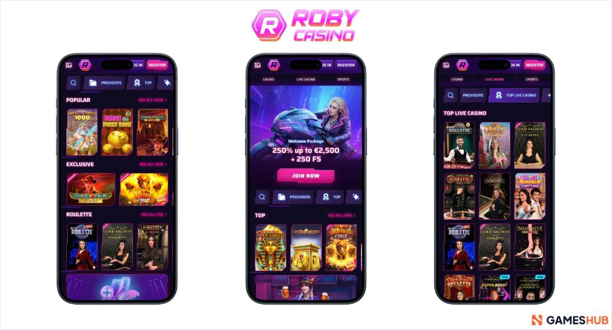 Roby Casino permite probar mesas con crupieres en directo y en tiempo real