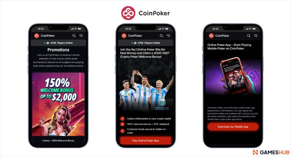 CoinPoker es el mejor casino con bonos de póker online