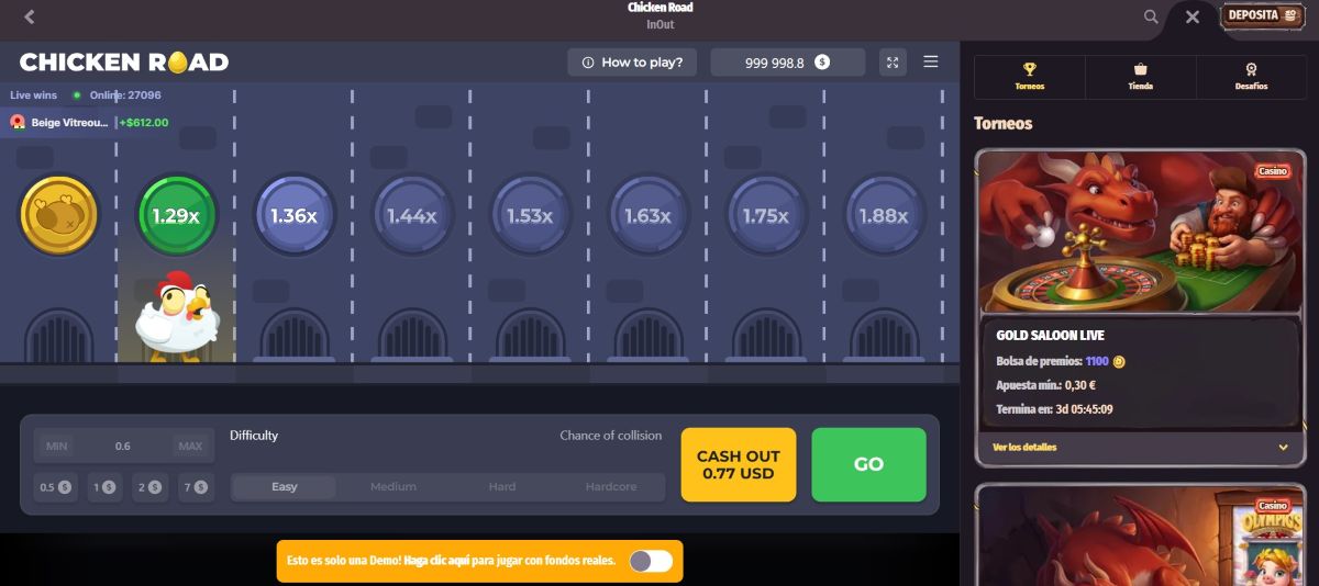 Dragonia permite probar varios juegos de Chicken Road