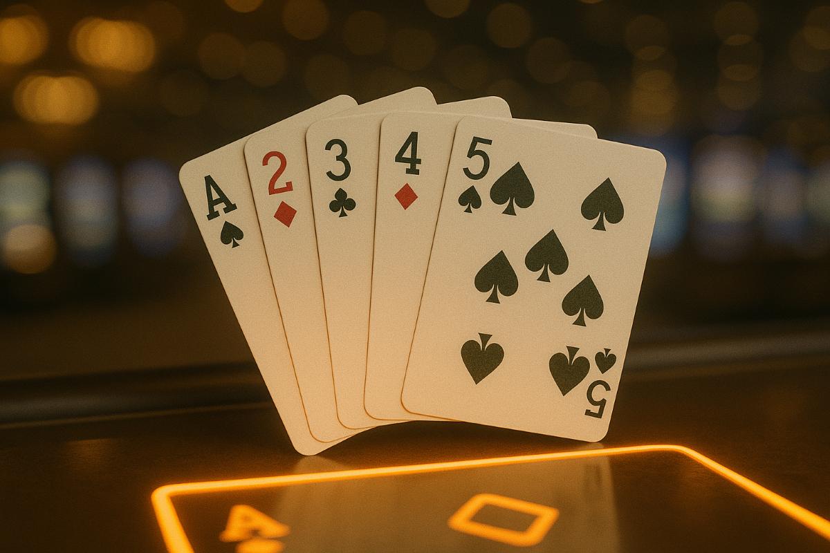 La escalera (straight) es una de las mejores jugadas de póker