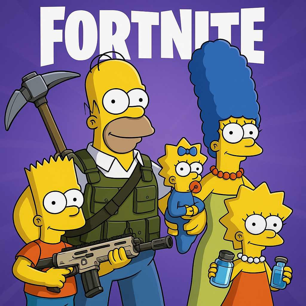 Los Simpson y Fortnite van de la mano