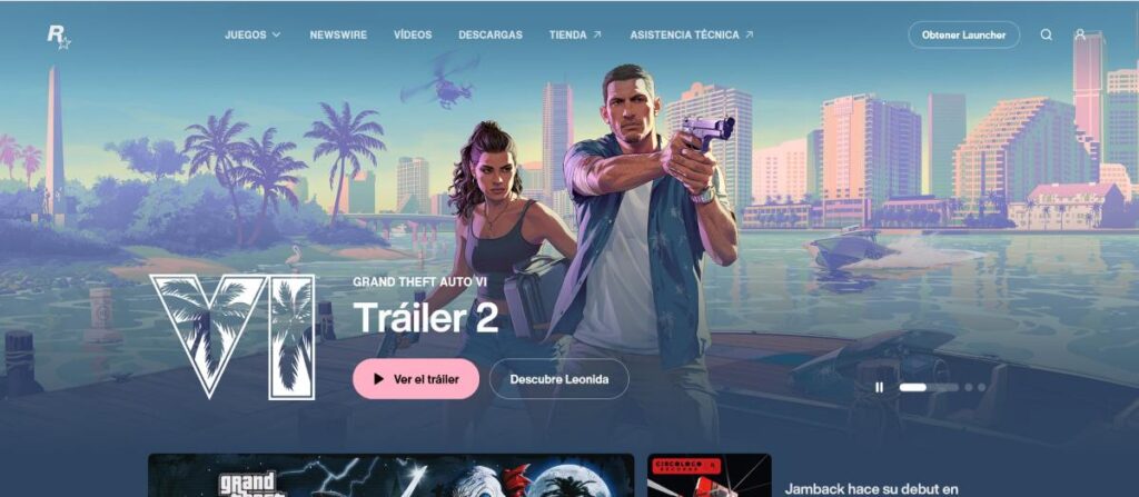 Rockstar actualiza su sitio web con una nueva captura de GTA VI
