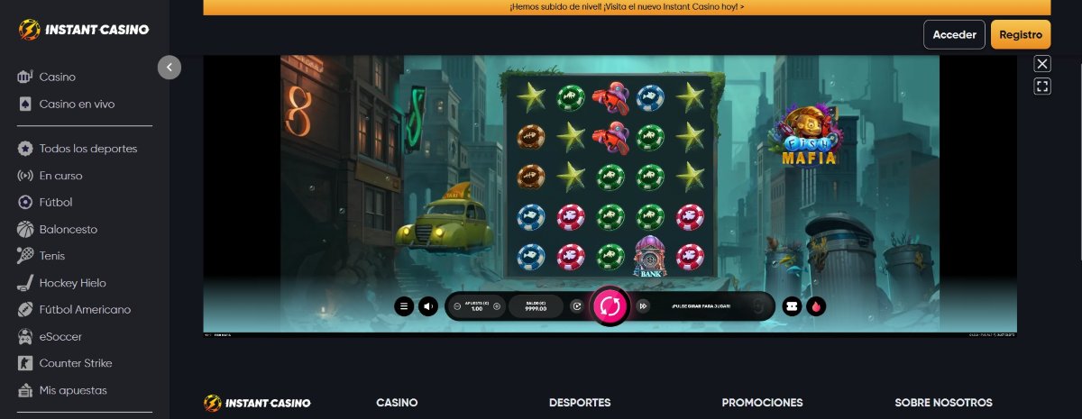 Instant Casino permite jugar con dinero real desde Argentina