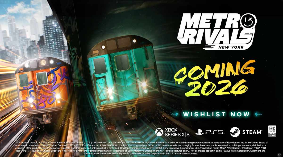 Metro Rivals: New York – Dovetail Games revoluciona el género con carreras subterráneas en 2026