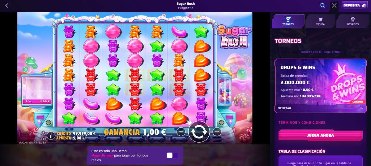 Roby Casino incluye Sugar Rush en su catálogo de juegos online
