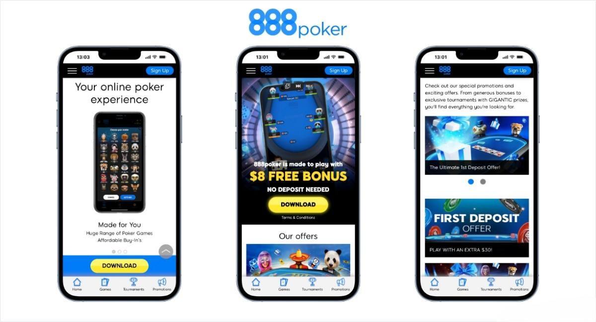 888Poker permite jugar al poker online gratis con Papyal