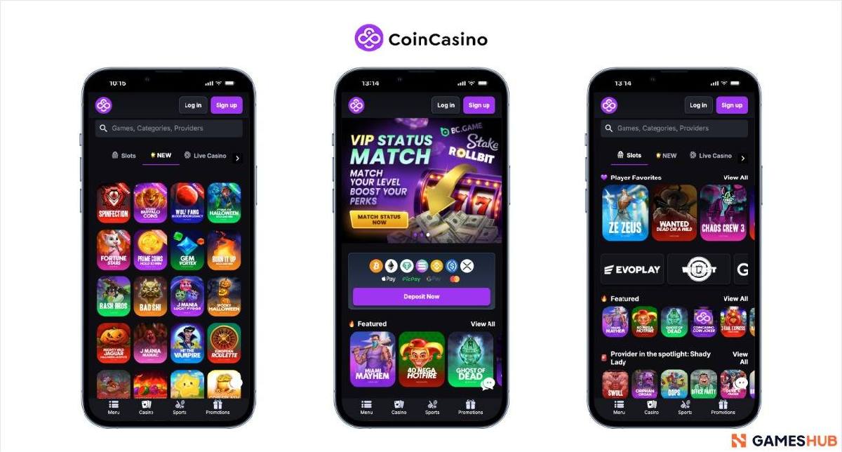coincasino un casino con juegos crash con pagos cripto