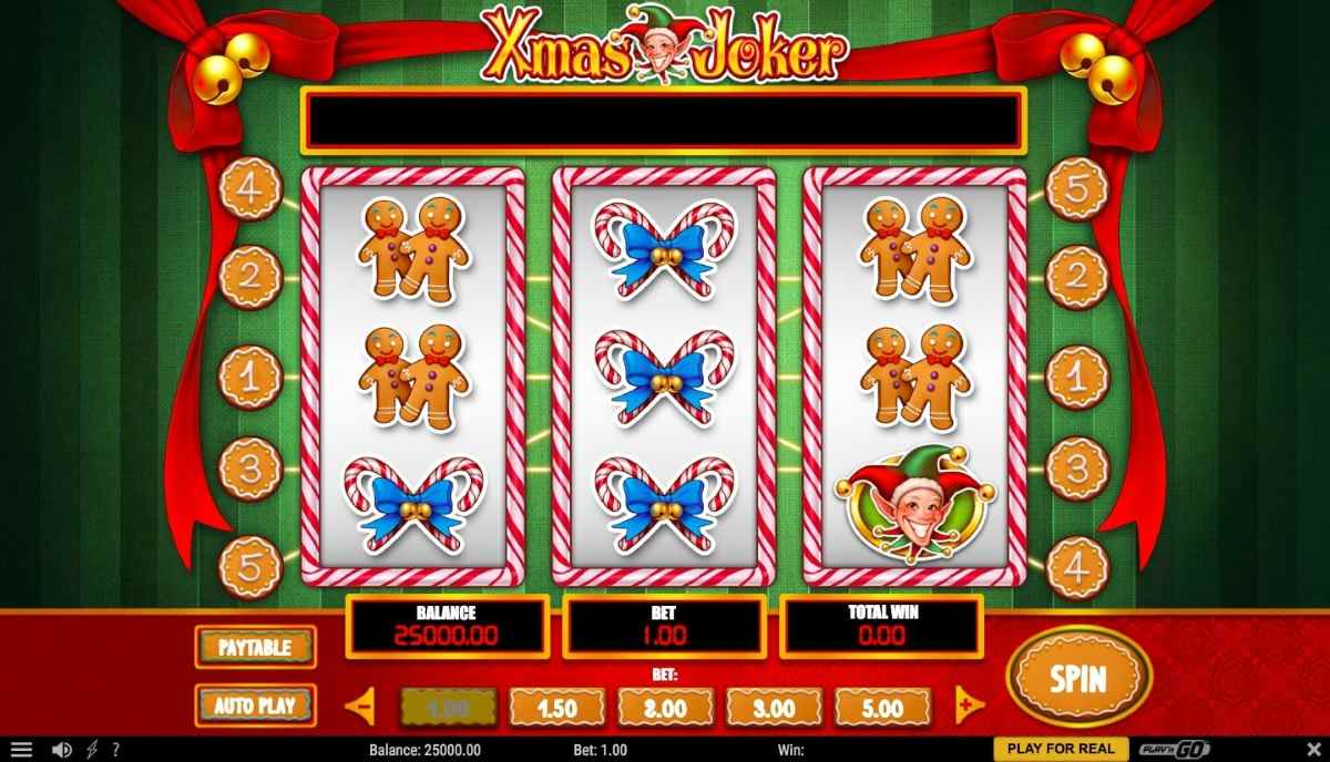 Puedes jugar a Xmas Joker slot gratis y con dinero real
