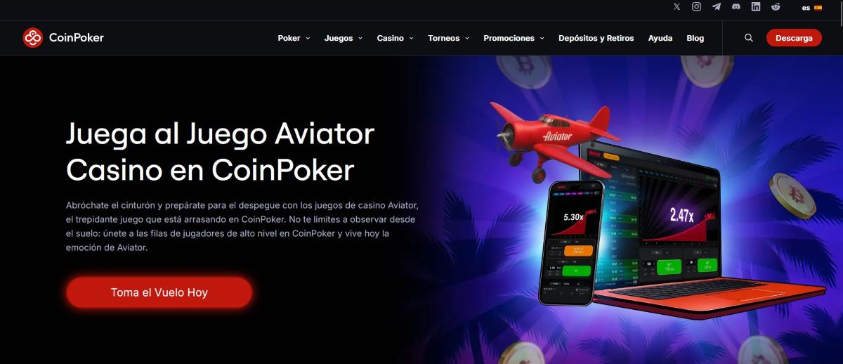 CoinPoker - Juega a Aviator