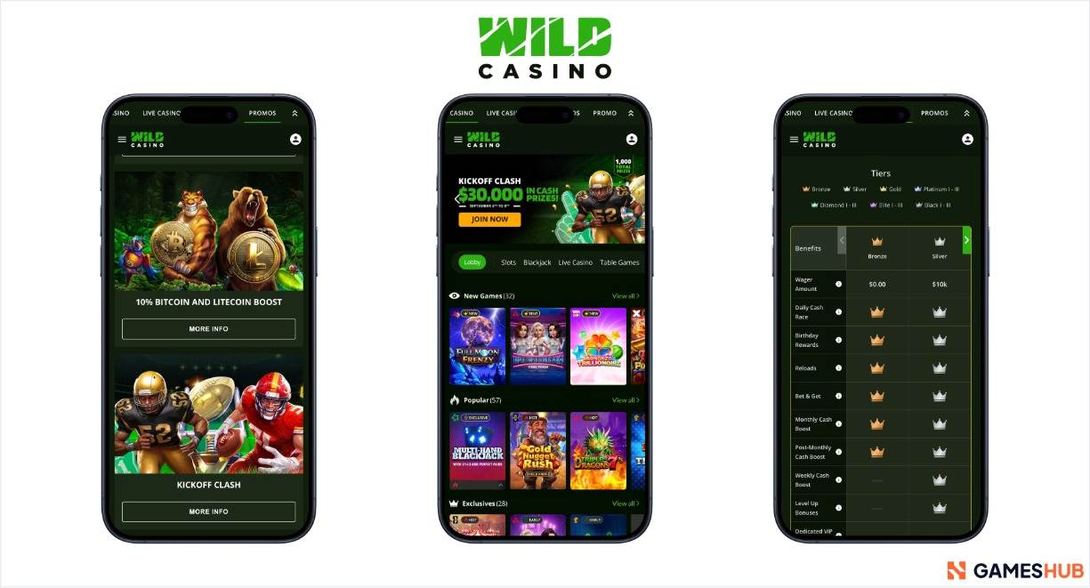 Wild Casino - Uno de los mejores casinos en línea de Texas