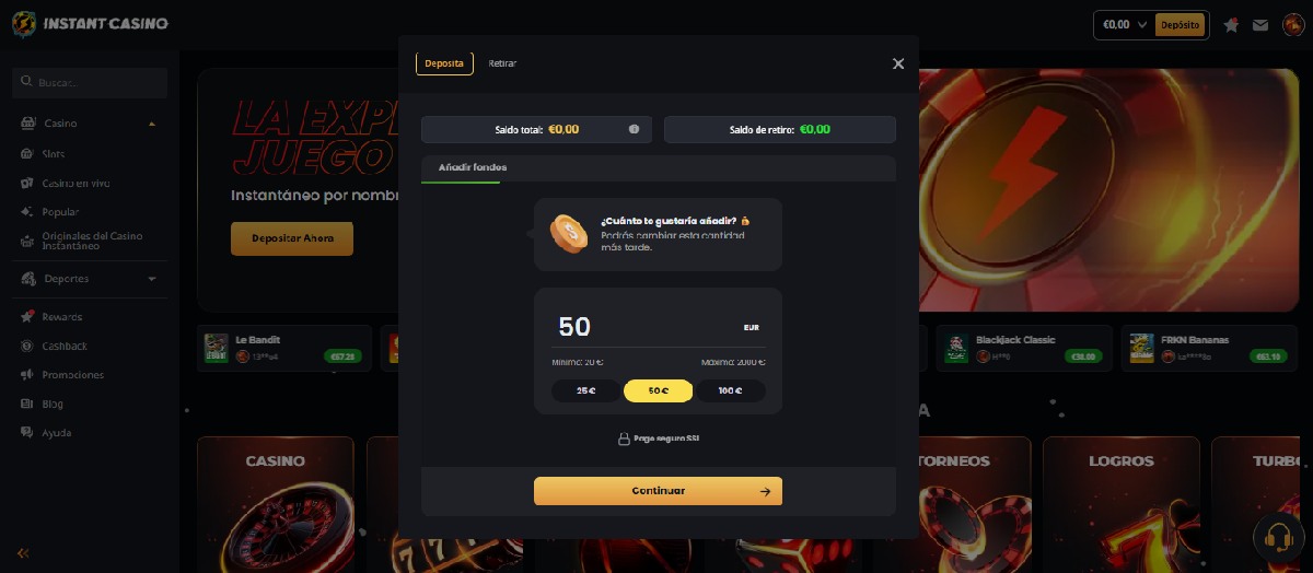 registro deposito mejores casinos online peru