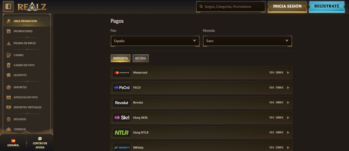 Realz permite jugar al casino en vivo con criptomonedas y monedas fiat