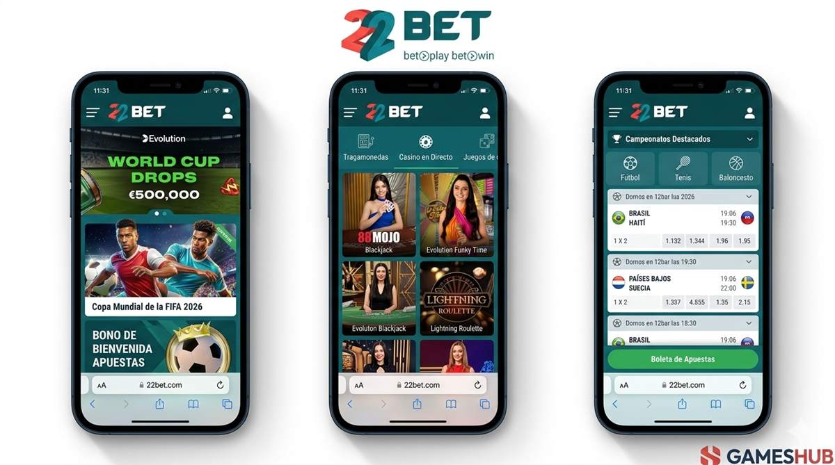 Revisión de los mejores casinos en línea de Chile en junio - 22bet