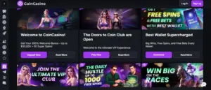 coincasino kasinobonukset