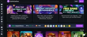 coincasino pikaiset maksut