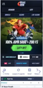 vegas hero mobiilikasino