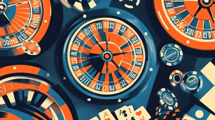 erilaiset rulettipelit - american roulette, french roulette, european roulette