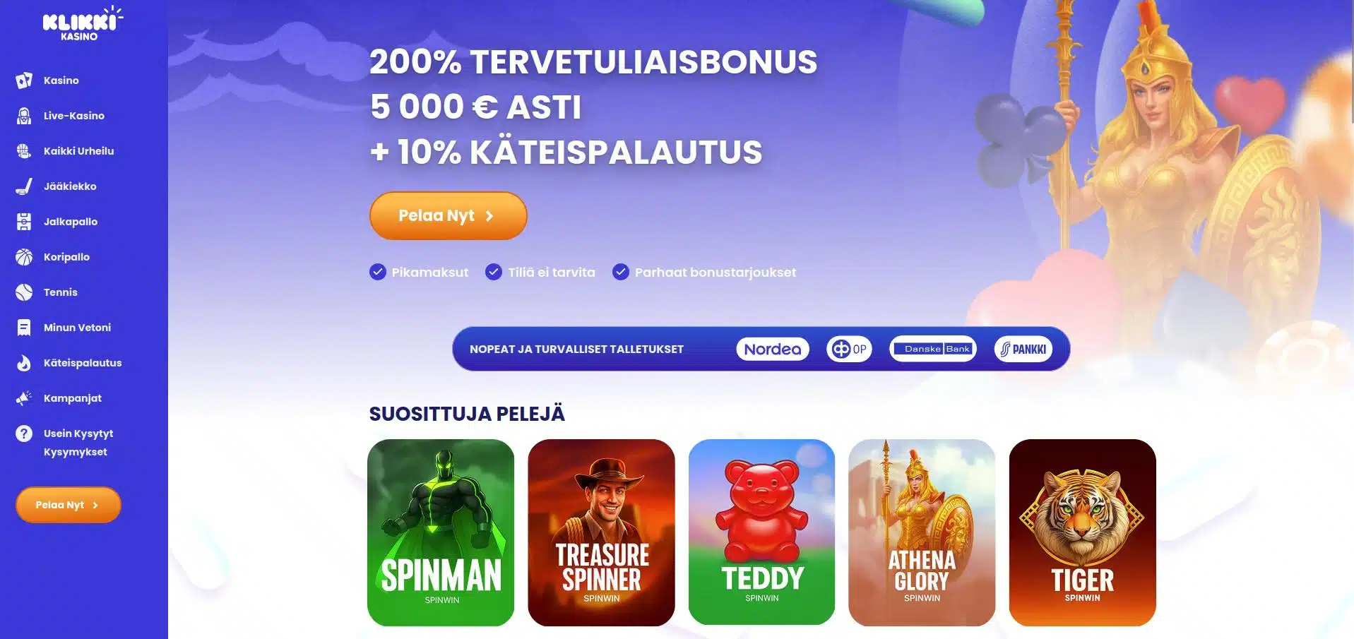 klikkikasino vedonlyöntisivut
