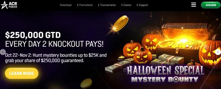 acr poker halloween promootio