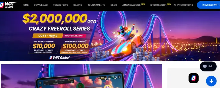wpt global freerollit