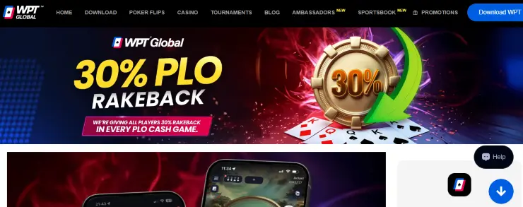 wpt global rakeback