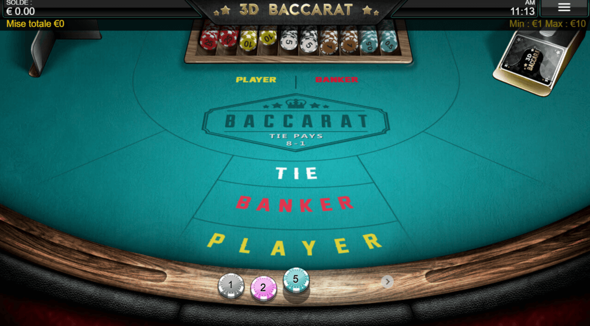 3D Baccarat casino