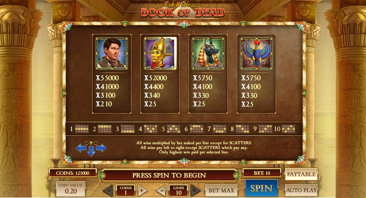 Book of Dead casino