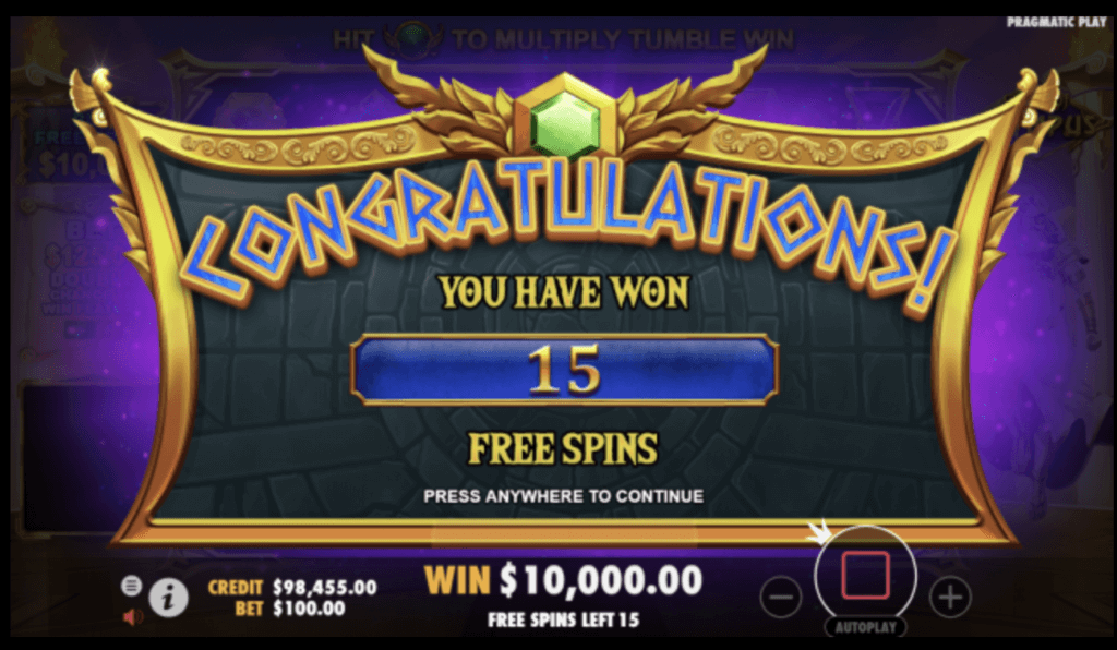 free spins gates of olympus