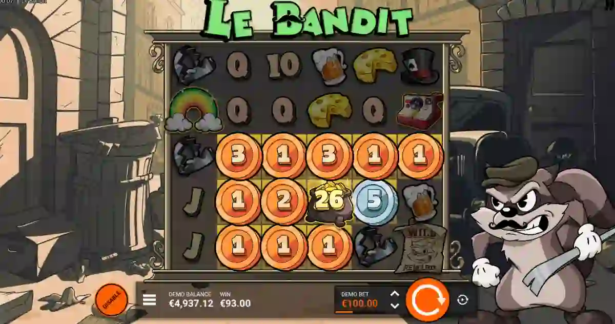 Le Bandit slot online Golden Squares