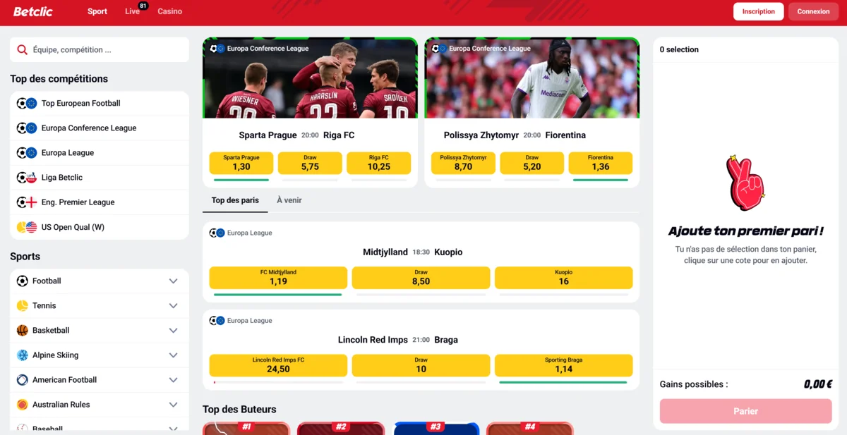 betclic inscription