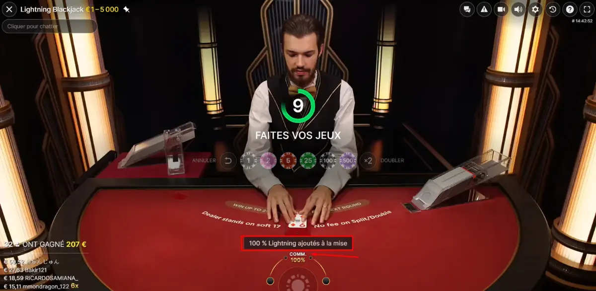 blackjack casino en ligne